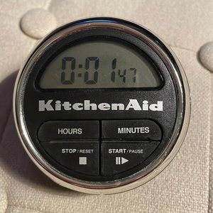 KitchenAid Digital Timer Black and Chrome